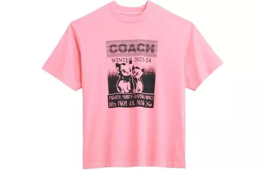 Футболка унисекс розовая Coach, розовый