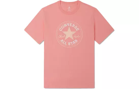 Футболка унисекс розовая Converse, розовый