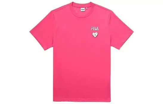 Футболка унисекс розовая Fila, розовый