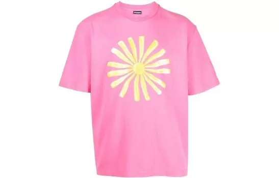 Футболка унисекс розовая Jacquemus, розовый