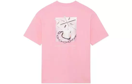 Футболка унисекс розовая Lining, розовый