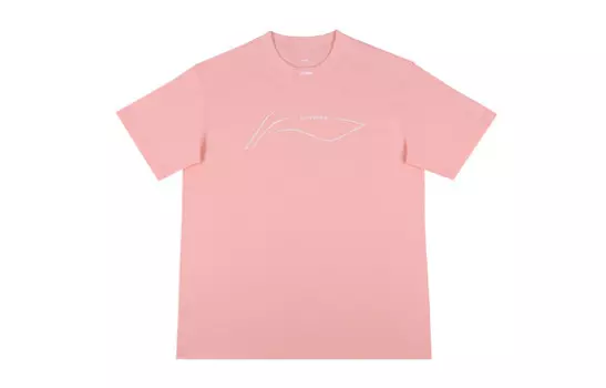 Футболка унисекс розовая Lining, светло-розовый