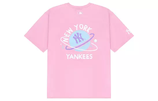 Футболка унисекс розовая Mlb, розовый