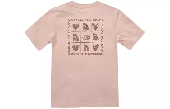 Футболка унисекс розовая The North Face, розовый