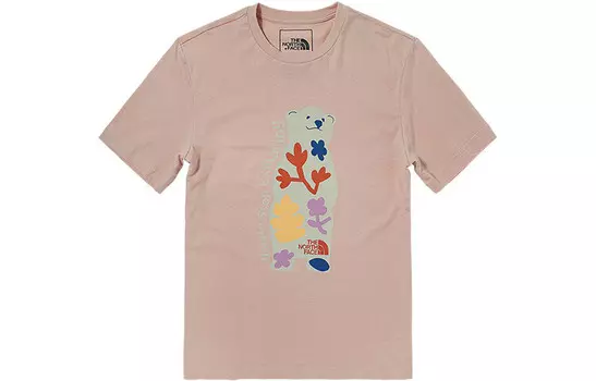 Футболка унисекс розовая The North Face, розовый