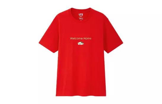 Футболка унисекс розовая Uniqlo, розовый