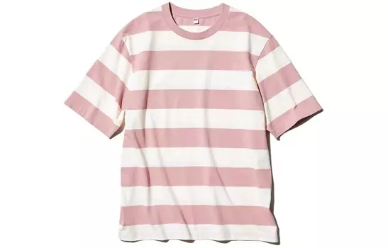 Футболка унисекс розовая Uniqlo, розовый