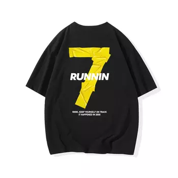 Футболка унисекс Runninwheel, Черный