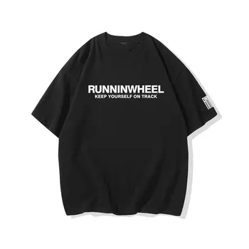 Футболка унисекс Runninwheel, Темно-синий