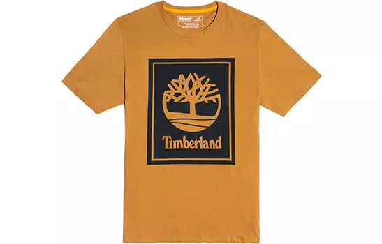 Футболка унисекс рыже-желтая Timberland, желтый