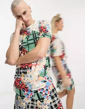 Футболка унисекс с комбинированным узором ASOS KENYA