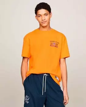 Футболка унисекс с короткими рукавами и круглым вырезом International Games Tommy Jeans, желтый