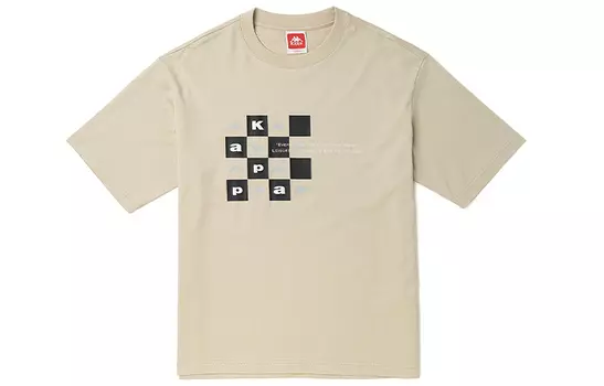 Футболка унисекс с шахматной доской Kappa, Black-990