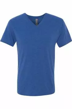 Футболка унисекс с V-образным вырезом Next Level Triblend, цвет vintage royal