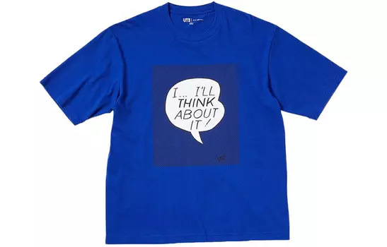 Футболка унисекс Sea Blue Uniqlo, цвет Sea Blue