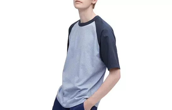 Футболка унисекс Sea Blue Uniqlo, цвет Sea Blue
