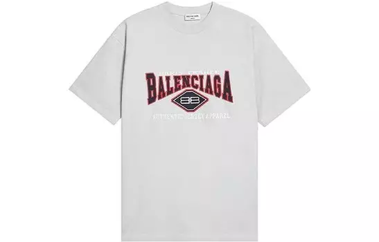 Футболка унисекс серая Balenciaga, серый