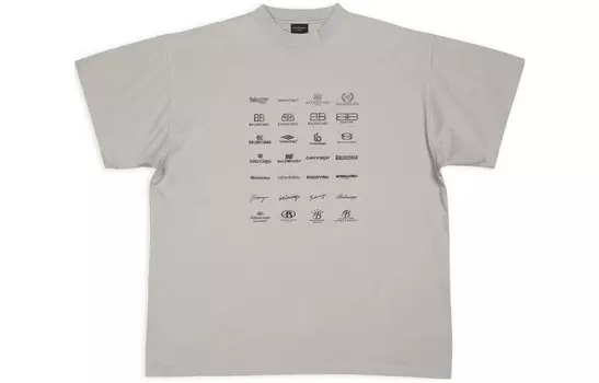 Футболка унисекс серая Balenciaga, серый