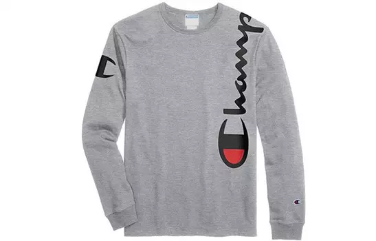 Футболка унисекс серая Champion, серый