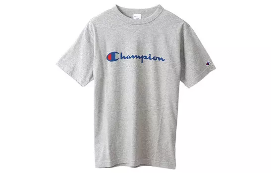 Футболка унисекс серая Champion, серый