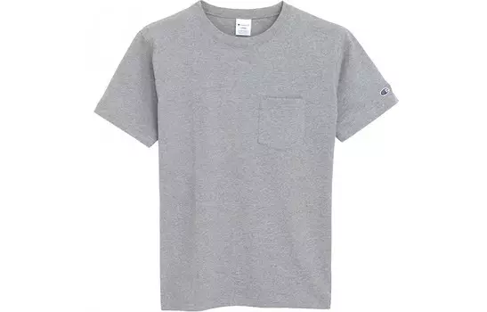 Футболка унисекс серая Champion, серый