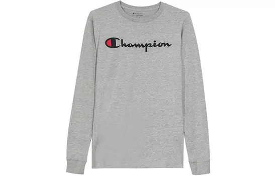 Футболка унисекс серая Champion, серый