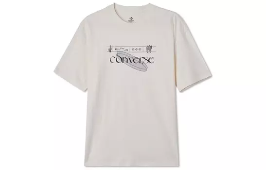 Футболка унисекс серая Converse, серый