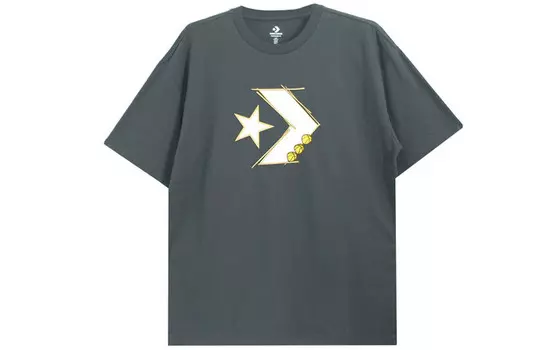 Футболка унисекс серая Converse, серый