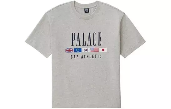 Футболка унисекс серая Gap, серый