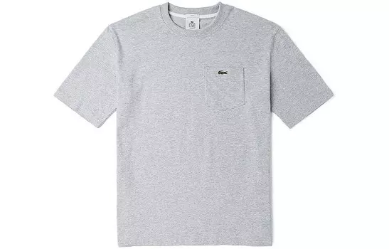 Футболка унисекс серая Lacoste, серый