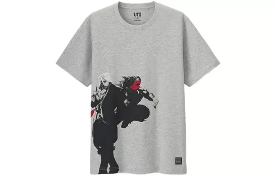 Футболка унисекс серая Uniqlo, серый