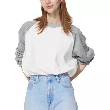 Футболка унисекс серая Uniqlo, серый