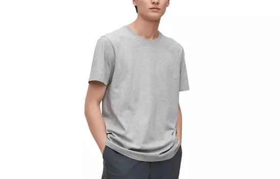 Футболка унисекс серая Uniqlo, серый