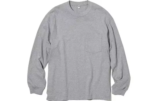 Футболка унисекс серая Uniqlo, серый