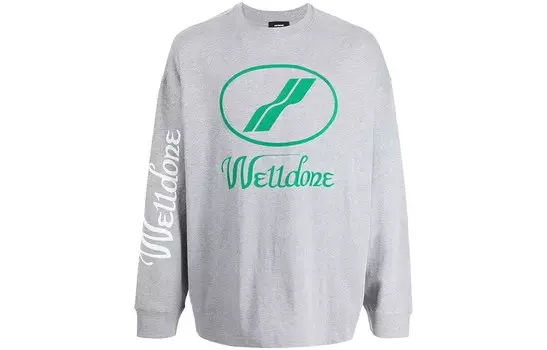 Футболка унисекс серая We11Done, серый