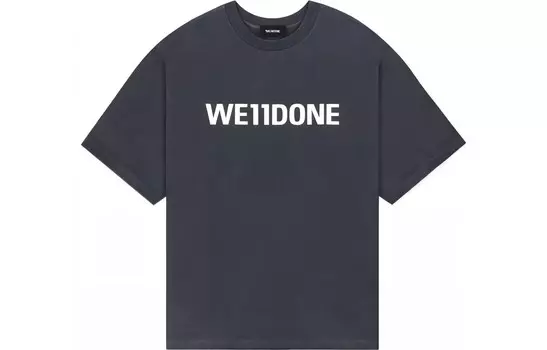 Футболка унисекс серая We11Done, серый
