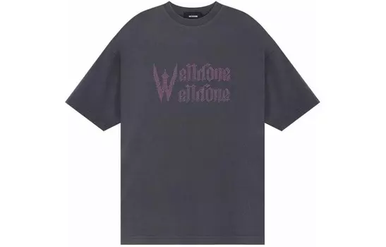 Футболка унисекс серая We11Done, серый
