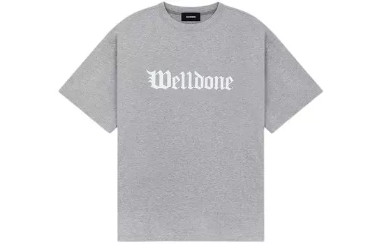 Футболка унисекс серая We11Done, серый