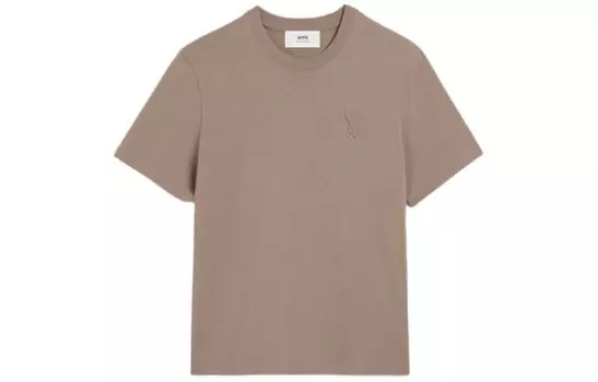 Футболка унисекс серо-коричневый Amiparis, коричневый