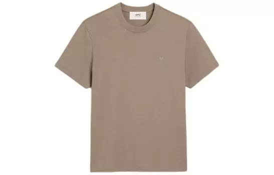 Футболка унисекс серо-коричневый Amiparis, коричневый