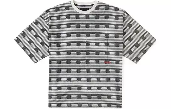 Футболка унисекс серые полосы Vans, цвет Gray Stripes