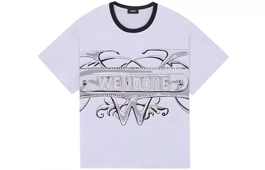 Футболка унисекс серые WE11DONE, серый