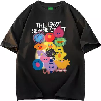 Футболка унисекс Sesame Street, белый