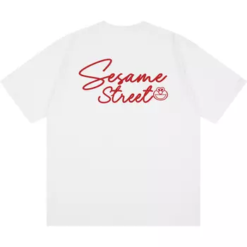 Футболка унисекс SESAME STREET, белый