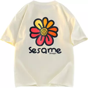 Футболка унисекс Sesame Street, цвет Apricot