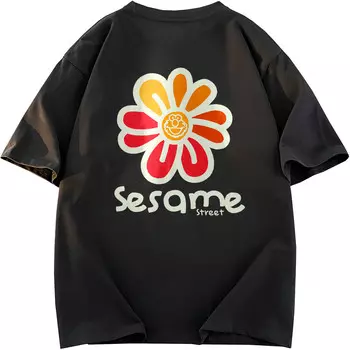 Футболка унисекс Sesame Street, голубой