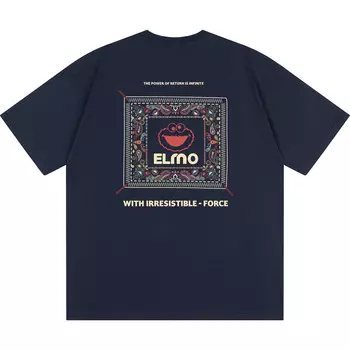 Футболка унисекс Sesame Street, голубой