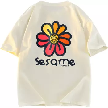 Футболка унисекс SESAME STREET, темно-синий