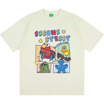 Футболка унисекс SESAME STREET, темно-синий