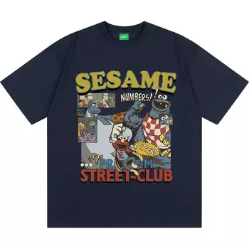 Футболка унисекс Sesame Street, зеленый